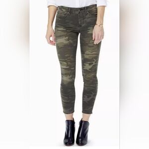 Womens NYDJ Size 6 Ami Skinny Ankle Jeans Lift x Tuck Green Camo Stretch Denim